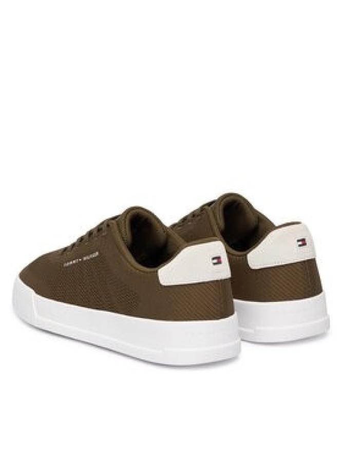 Tommy Hilfiger Sneakersy Th Court Knit FM0FM05823 Zielony