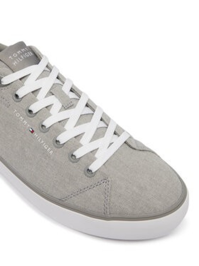 Tommy Hilfiger Tenisówki Th Hi Vulc Core Low Chambray FM0FM05818 Szary