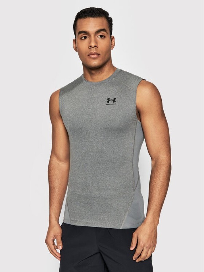 Under Armour Tank top HeatGear® 1361522 Szary Slim Fit