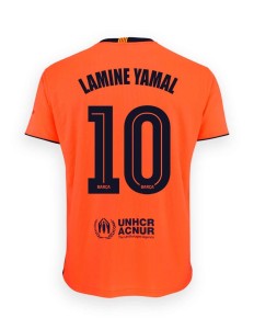 Replika koszulki wyjazdowej FC Barcelona 25-26 Premium - Lamine Yamal 10