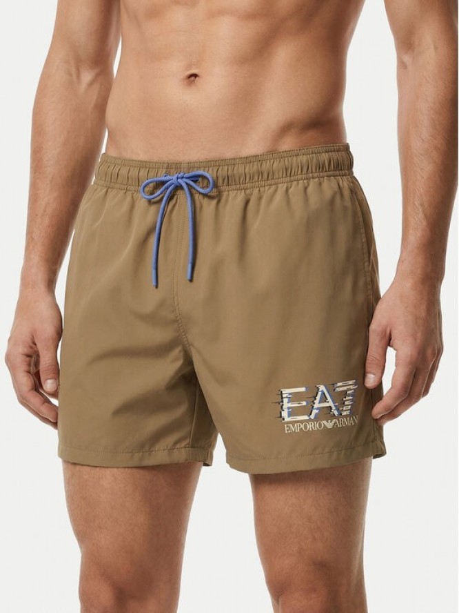 EA7 Emporio Armani Szorty kąpielowe 7M001678 AF21069 U6167 Beżowy Regular Fit