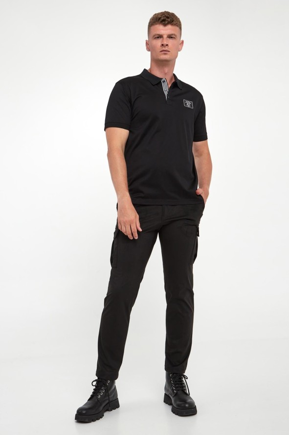 Polo męskie z logo KARL LAGERFELD