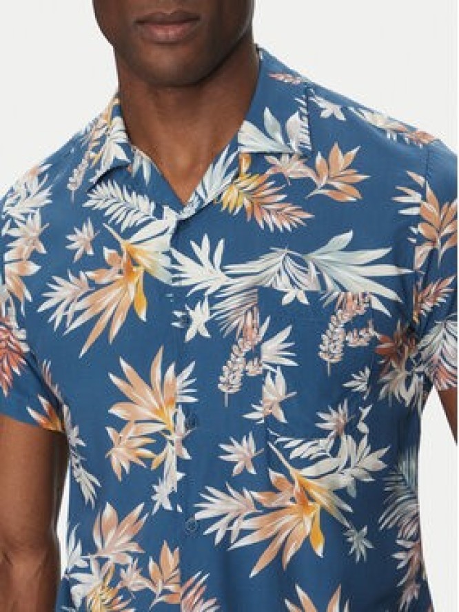 INDICODE Koszula Rammie 20-435 Granatowy Regular Fit