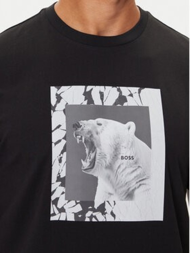 BOSS T-Shirt Lupo 50554615 Czarny Regular Fit