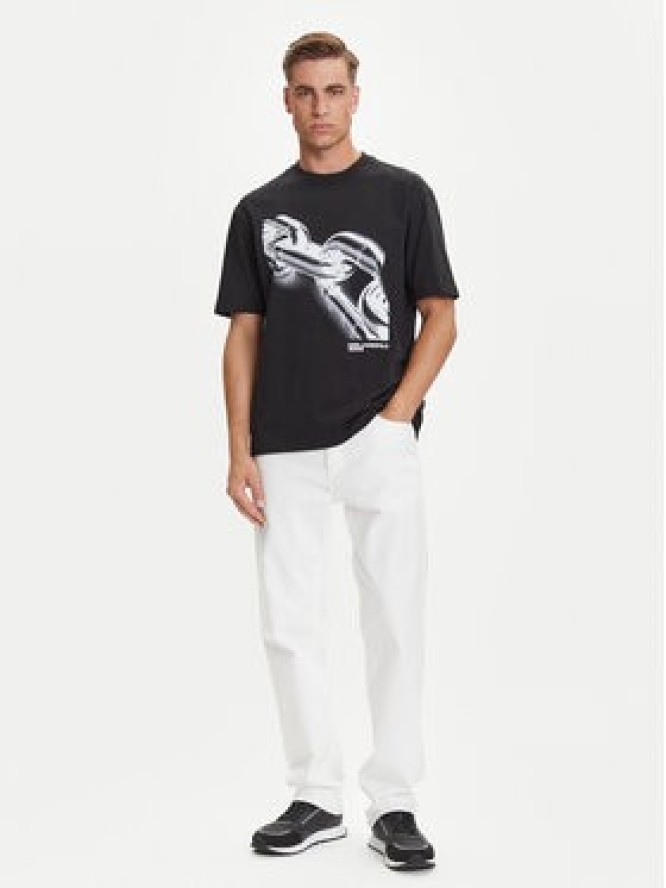 Karl Lagerfeld Jeans T-Shirt A3M17032 Czarny Relaxed Fit
