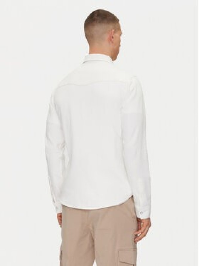 Guess Jeans Koszula M5GH55 D5NW1 Biały Regular Fit