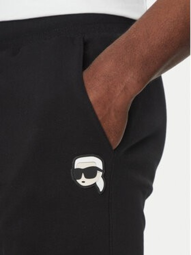 KARL LAGERFELD Szorty sportowe 705014 552900 Czarny Regular Fit