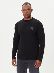 KARL LAGERFELD Longsleeve 755052 554235 Czarny Regular Fit