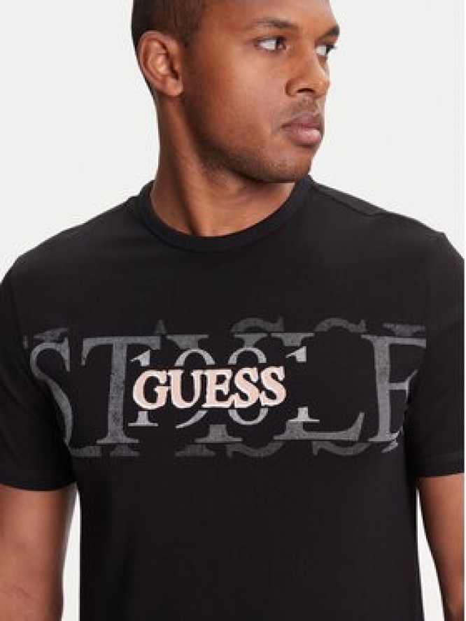 Guess T-Shirt M5YI14 I3Z14 Czarny Regular Fit