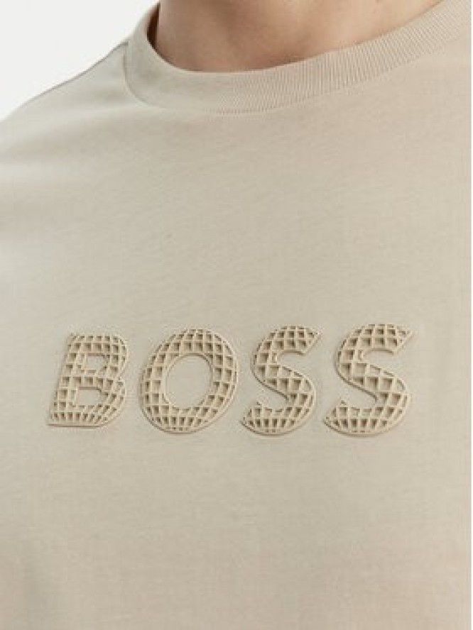 BOSS T-Shirt TS_Terrace Logo 50559361 Beżowy Regular Fit