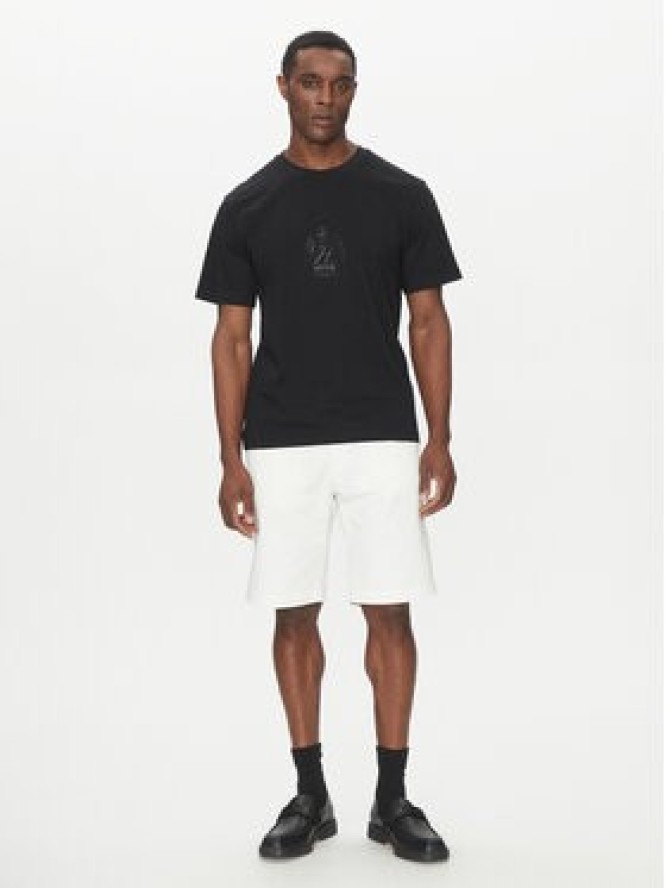 HUGO Szorty materiałowe Darik 50505857 Biały Regular Fit