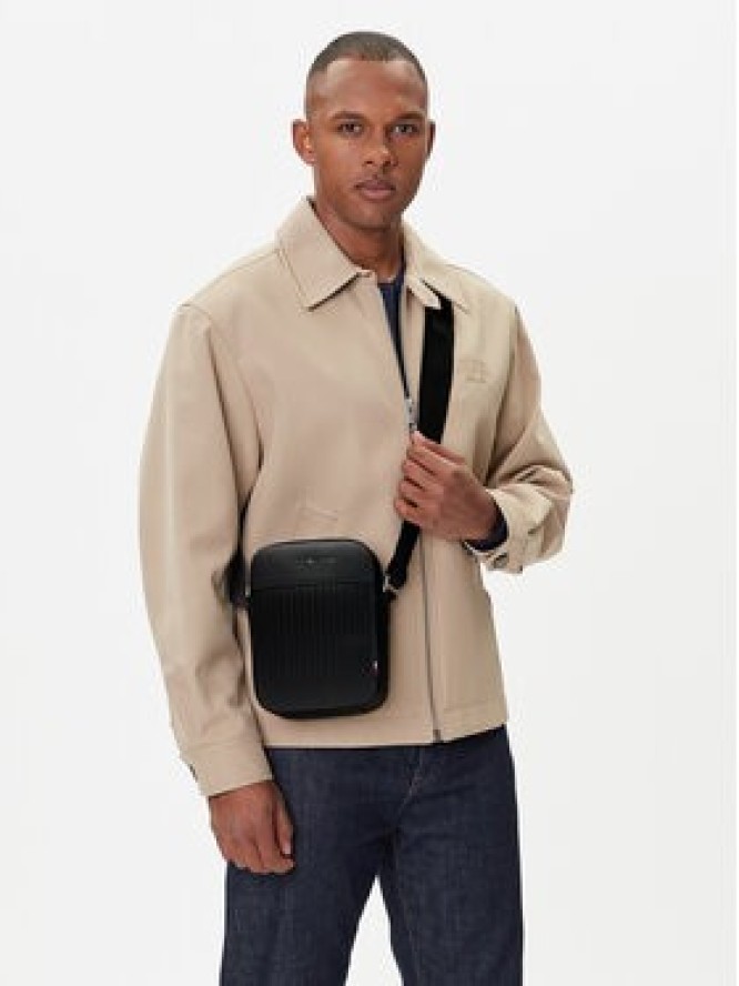 Tommy Hilfiger Saszetka Th Woven Mini Reporter AM0AM13661 Czarny