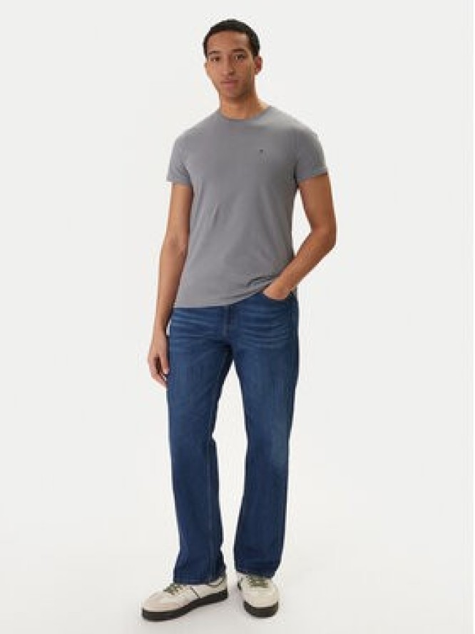 Tommy Jeans T-Shirt DM0DM04411 Szary Slim Fit