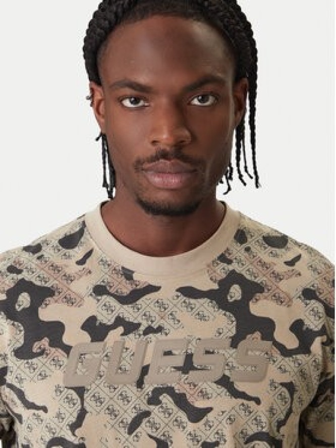 Guess T-Shirt Z6RI05 I3Z14 Beżowy Regular Fit