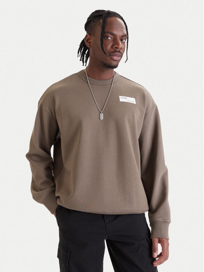 G-Star Raw Bluza HB Badge D28660-E209 Zielony Relaxed Fit