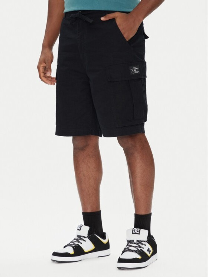 DC Shoes Szorty materiałowe Tundra ADYWS03086 Czarny Regular Fit