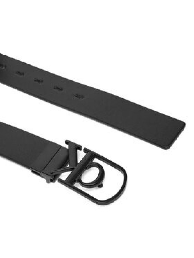 Calvin Klein Pasek Męski Curve Monogram Buckle 32Mm Rev LV04D7021G Czarny