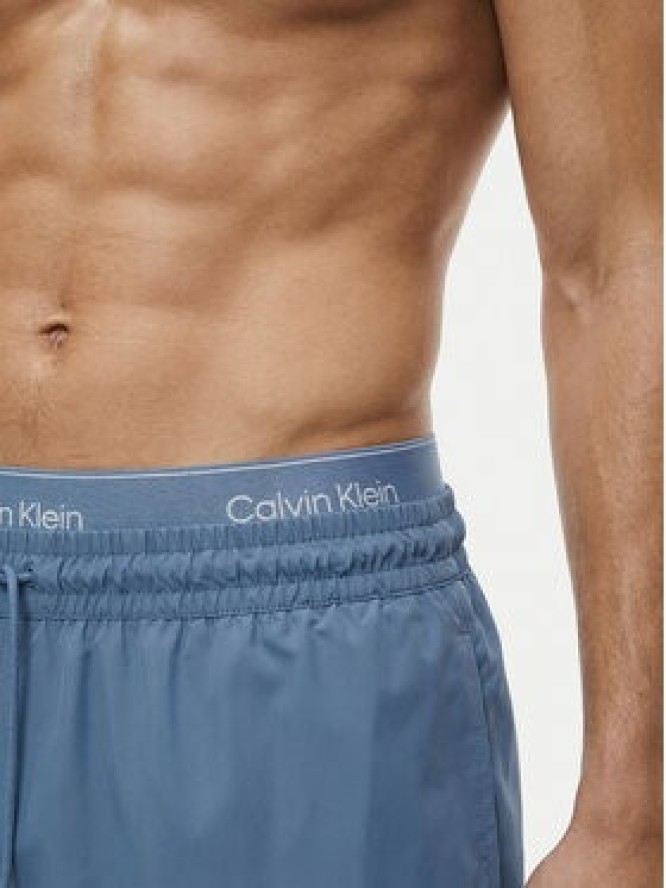 Calvin Klein Swimwear Szorty kąpielowe LV00N61023 Niebieski Regular Fit