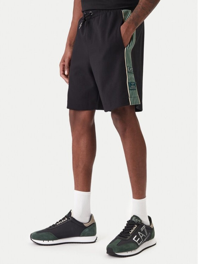 EA7 Emporio Armani Szorty sportowe 7M001501 AF12660 UC001 Czarny Regular Fit