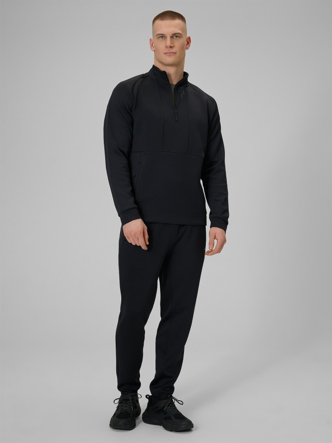 4F Bluza treningowa regular szybkoschnąca męska - czarna S