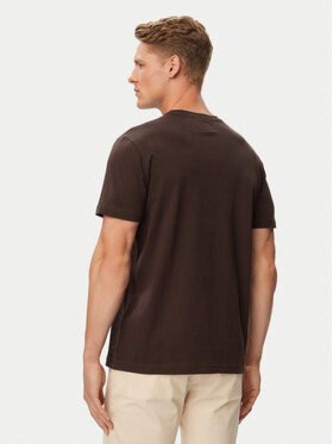 Beverly Hills Polo Club T-Shirt P-SS26M-TS414000 Brązowy Regular Fit