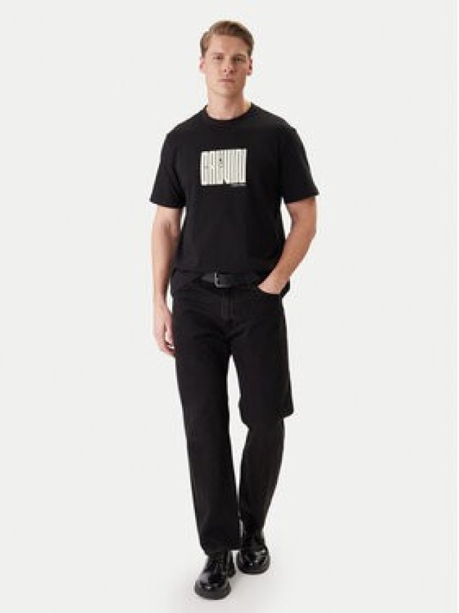 Calvin Klein T-Shirt Maze Graphic LV04RE832G Czarny Regular Fit