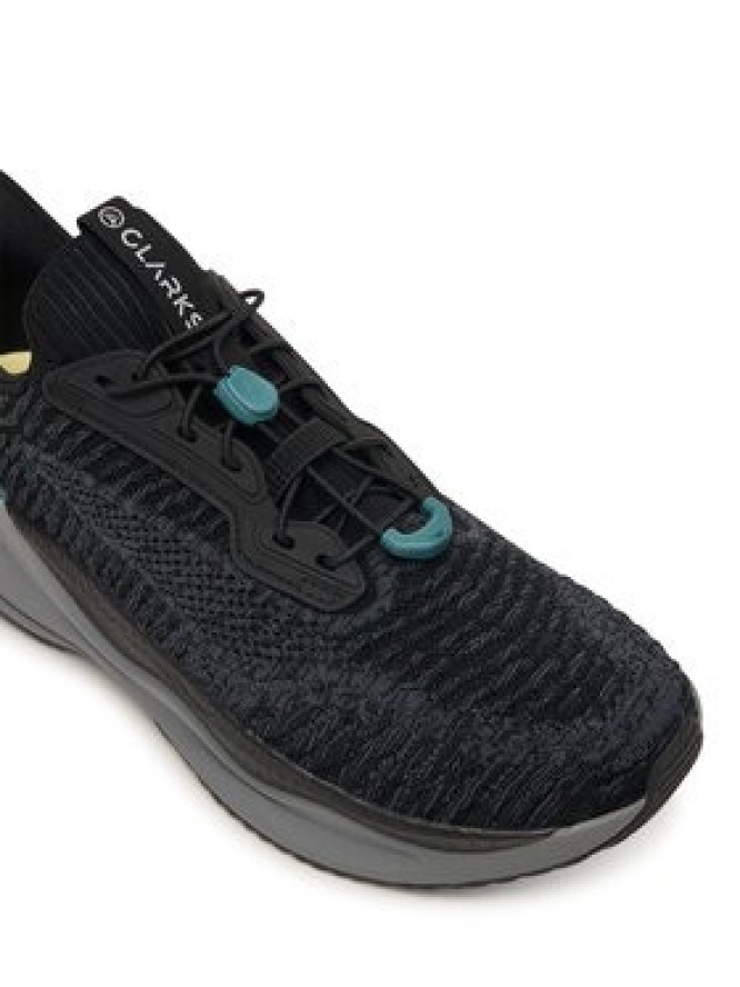 Clarks Sneakersy Pace Rise 26187370 Czarny