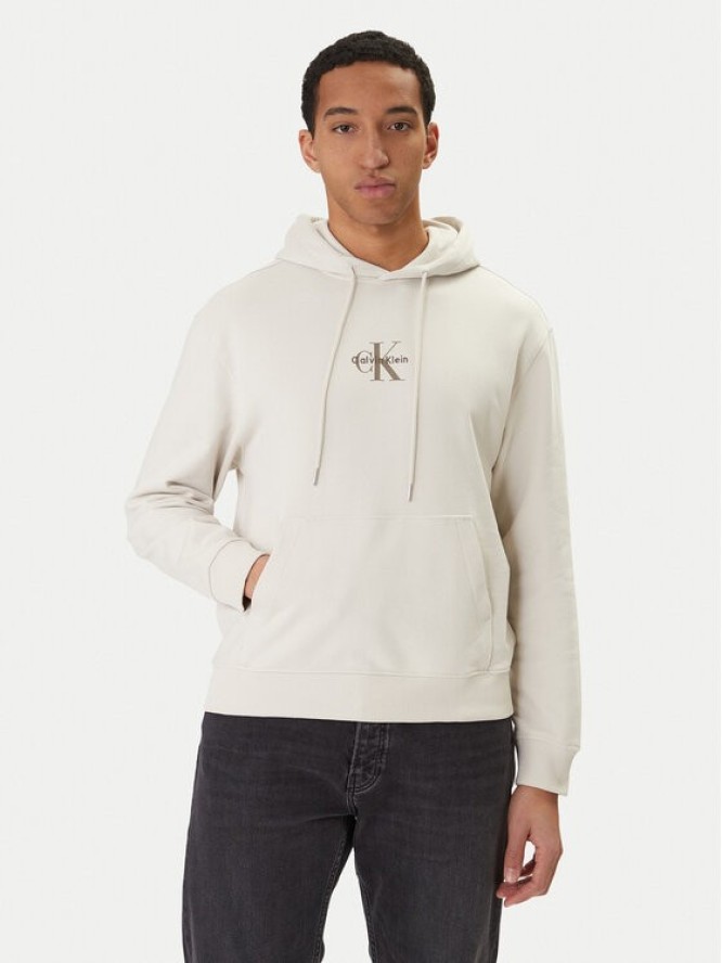 Calvin Klein Jeans Bluza LV04RD243G Beżowy Regular Fit