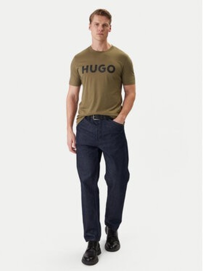 HUGO T-Shirt Dulivio 50467556 Khaki Regular Fit
