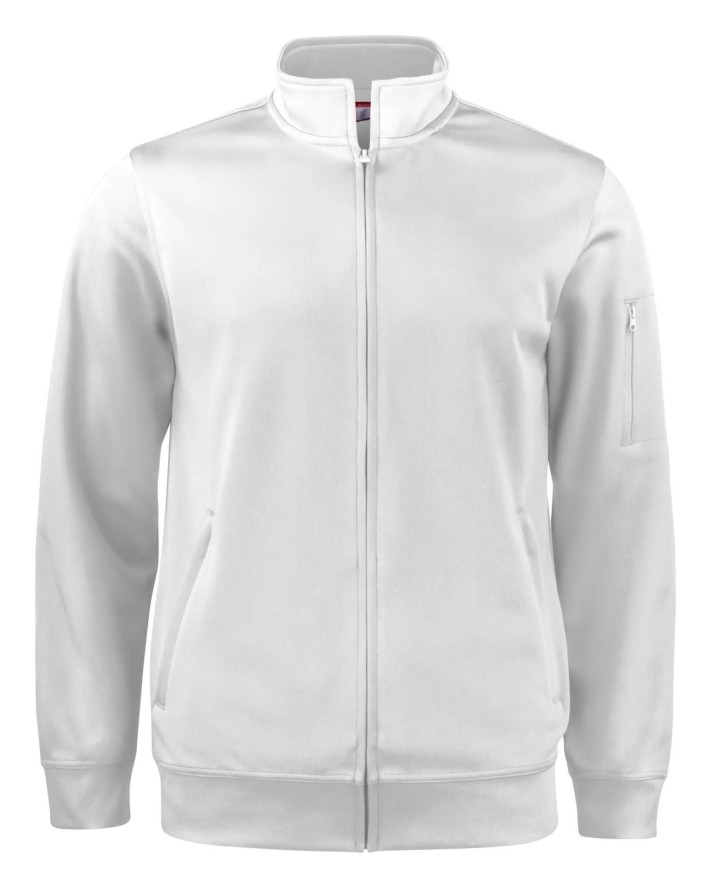 clique Basic Active Cardigan na zamek z poliestru – White