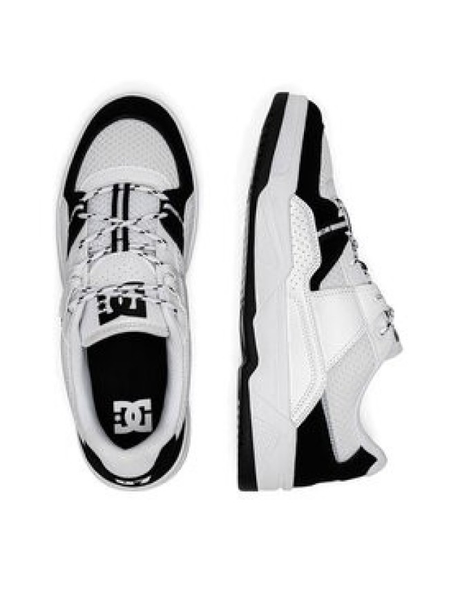 DC Shoes Sneakersy CONSTRUCT ADYS100822-BKW Biały
