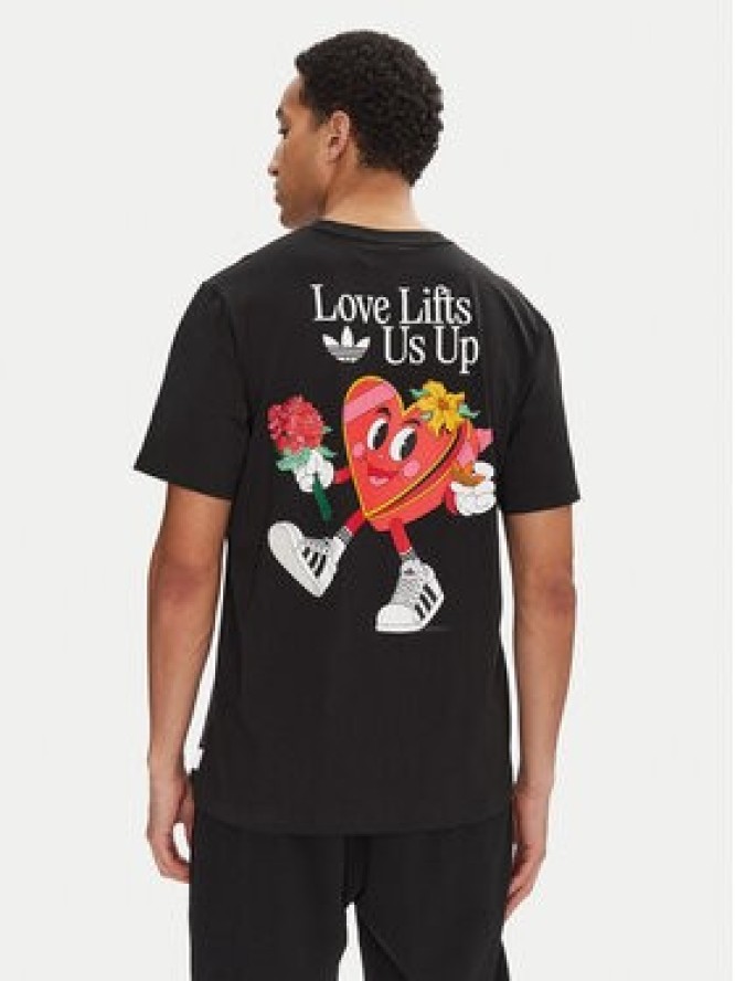 adidas T-Shirt Made by Nelson JN7030 Czarny Loose Fit