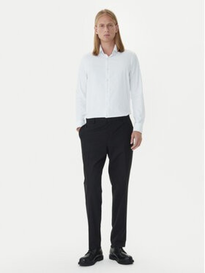 Calvin Klein Koszula LV019EU025 Biały Slim Fit