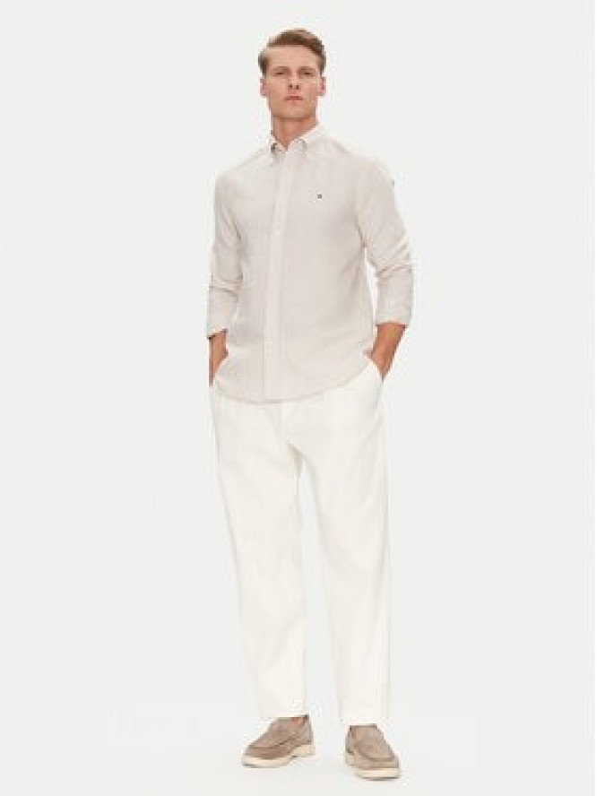 Tommy Hilfiger Koszula MW0MW40704 Beżowy Regular Fit