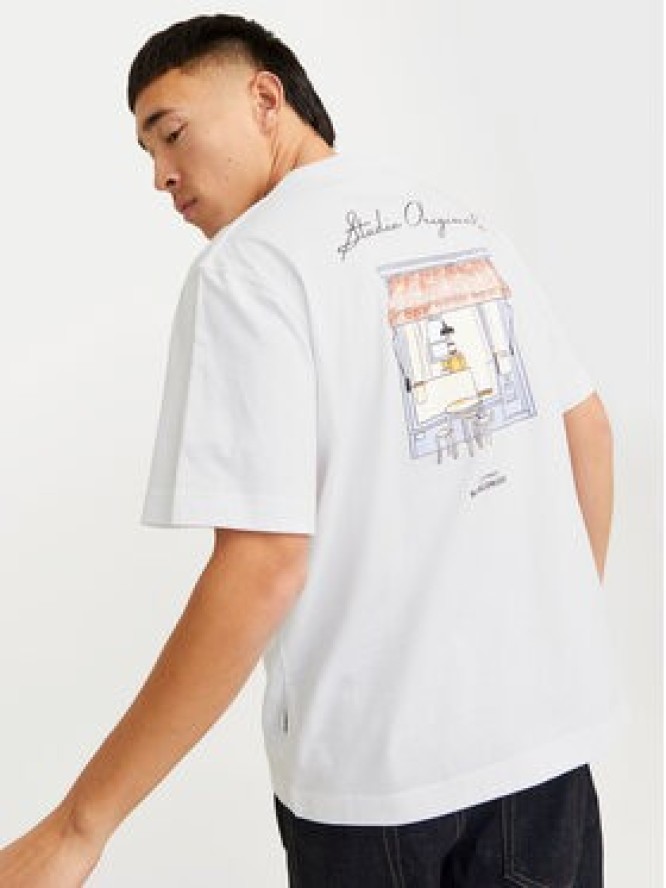 Jack & Jones T-Shirt Islington 12273015 Biały Loose Fit