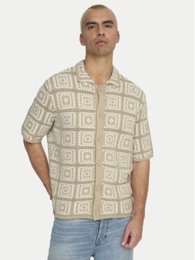 Only & Sons Koszula Bart 22033329 Beżowy Relaxed Fit