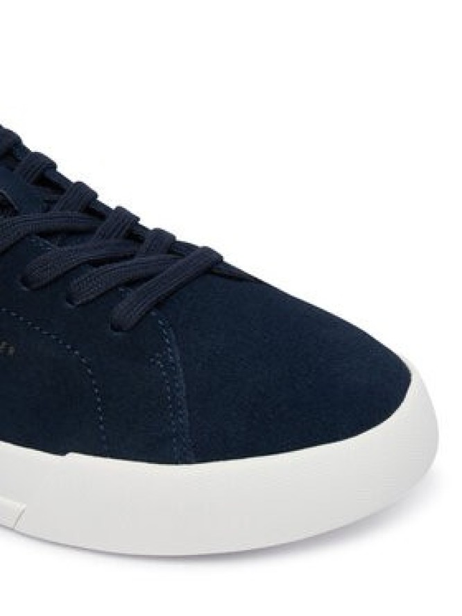Tommy Hilfiger Sneakersy Th Court Core Suede FM0FM05716 Granatowy