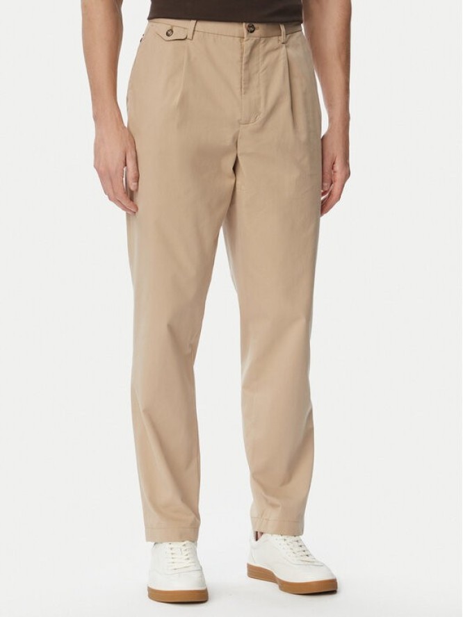 Tommy Hilfiger Spodnie materiałowe Harlem MW0MW43158 Beżowy Straight Fit
