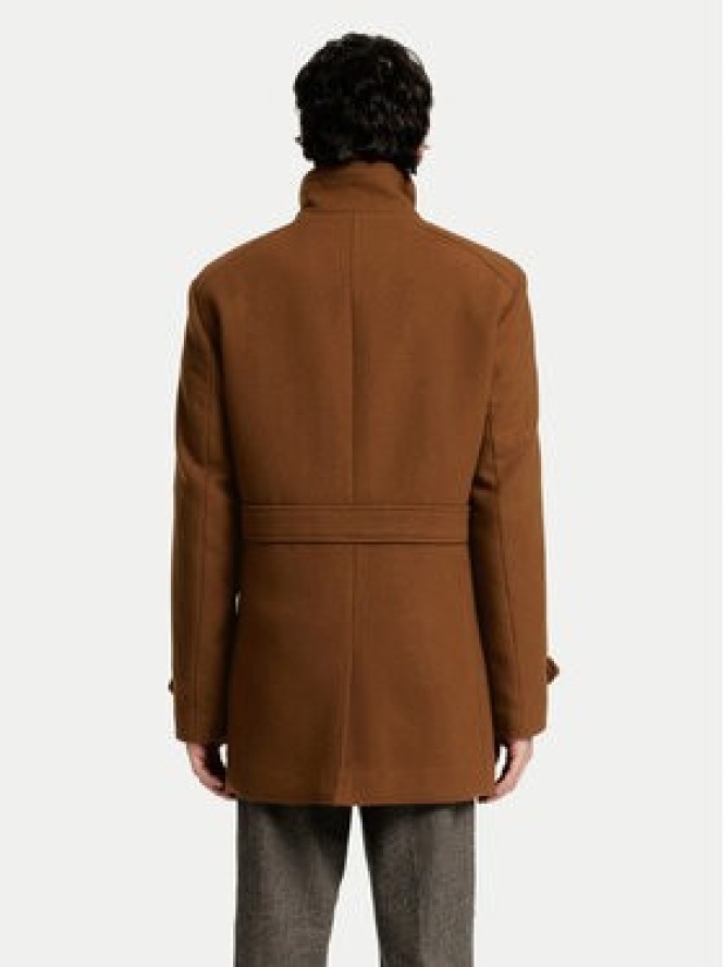Selected Homme Płaszcz wełniany 16094322 Brązowy Regular Fit