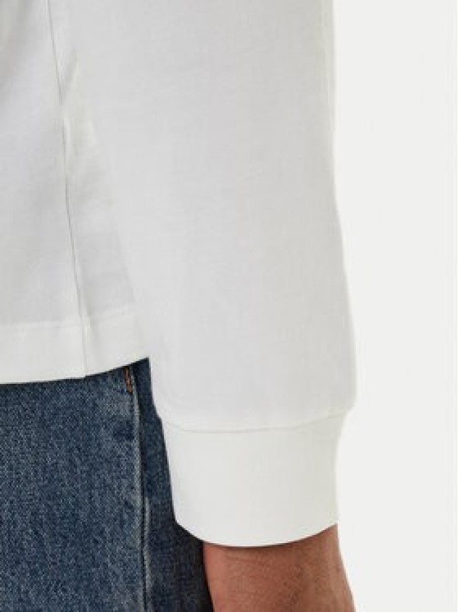 Calvin Klein Jeans Longsleeve Easy LV04RD247G Biały Regular Fit