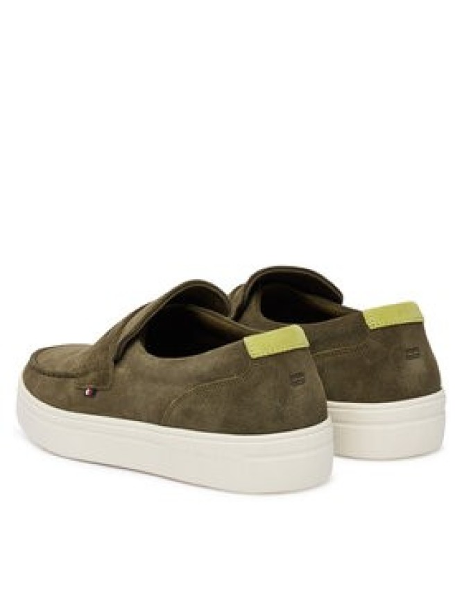 Tommy Hilfiger Półbuty Modern Light Hybrid Suede LoaferFM0FM05786 Zielony
