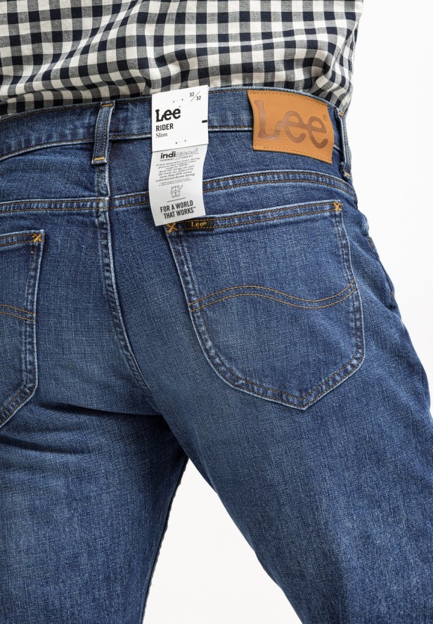 LEE RIDER MĘSKIE SPODNIE JEANSOWE JEANSY DŻINSY WORN FROM RAW L701KNHD 112321976