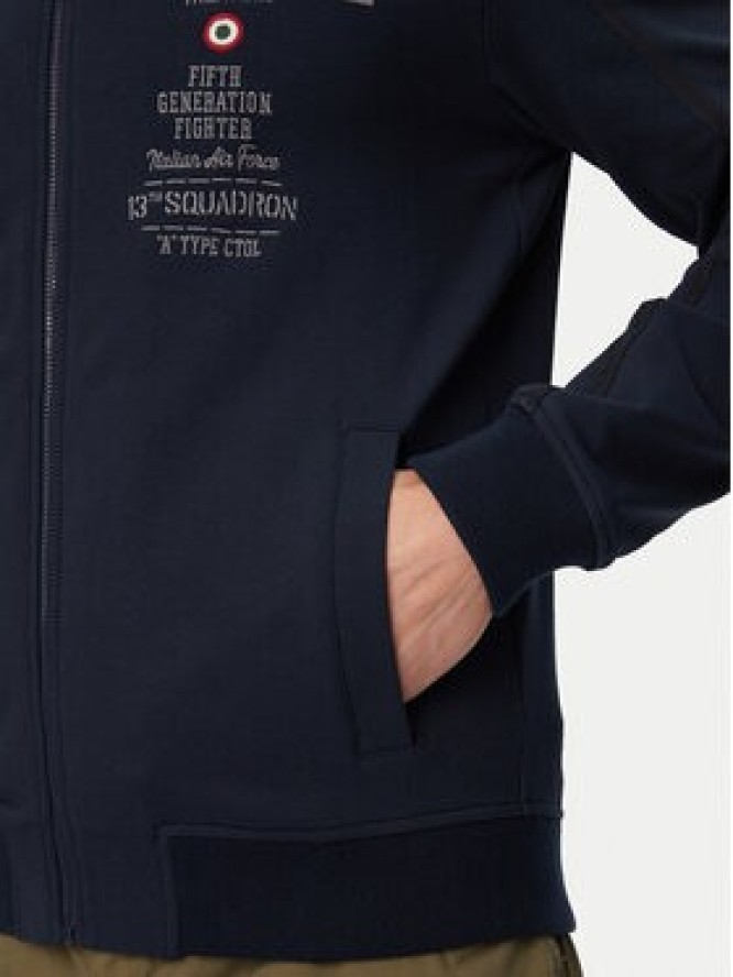 Aeronautica Militare Bluza 261FE2109UF00683 Granatowy Regular Fit