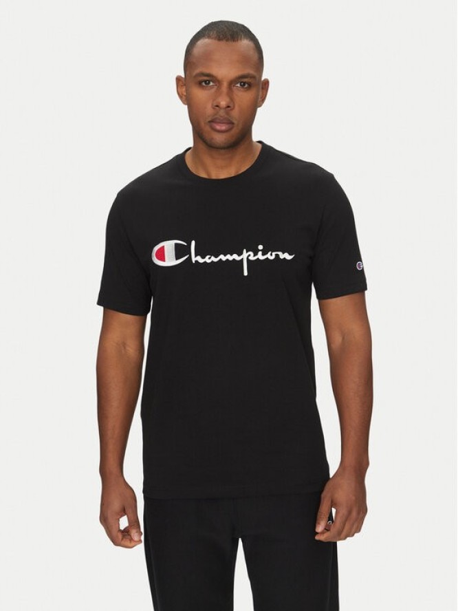 Champion T-Shirt 221621 Czarny Standard Fit