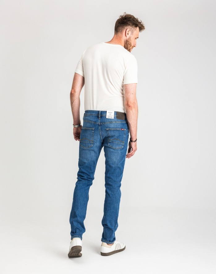 Męskie Spodnie Jeansowe Mustang Style Vegas Denim Blue 1017120 5000 623