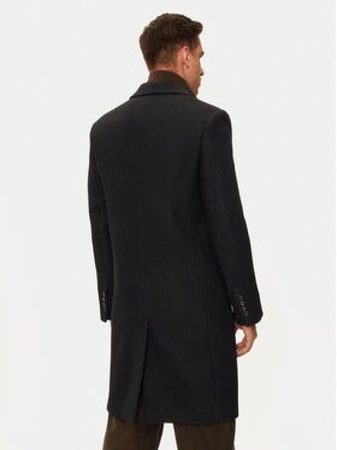 AMI Paris Płaszcz wełniany HCO010.WV0049 Czarny Regular Fit