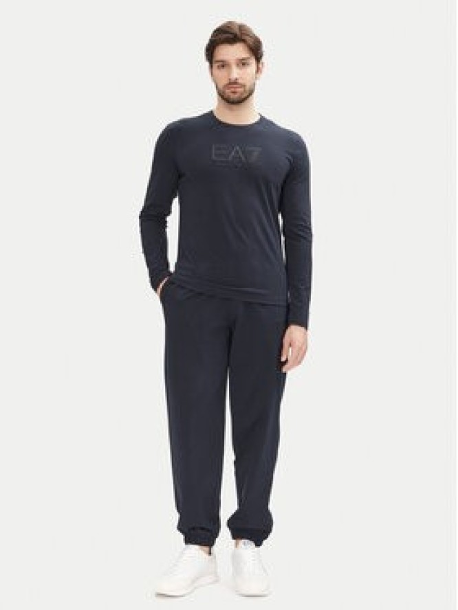 EA7 Emporio Armani Longsleeve 7M000227 AF10373 UB102 Granatowy Slim Fit