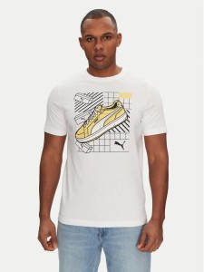 Puma T-Shirt Sneaker 684830 Biały Regular Fit