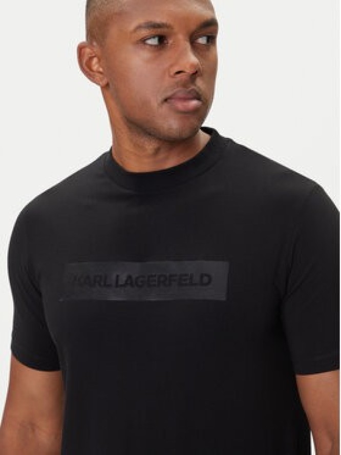 KARL LAGERFELD T-Shirt 755035 554221 Czarny Regular Fit