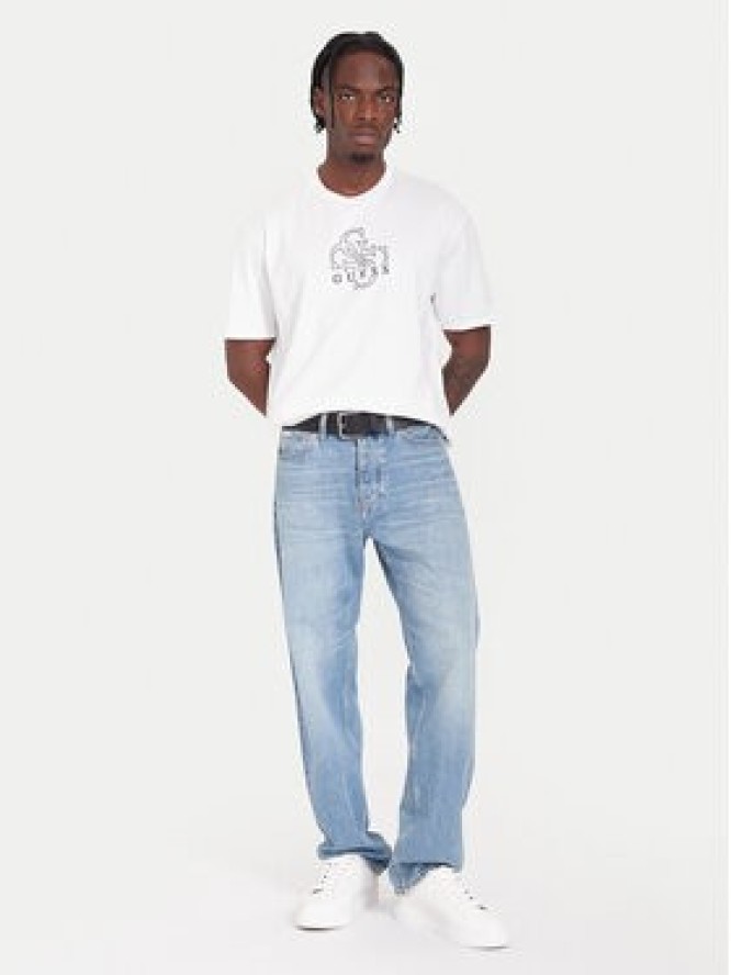Guess T-Shirt M5BI76 I3Z14 Biały Relaxed Fit